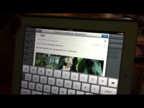 how to attach attachment on ipad email