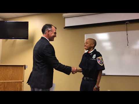 Valparaiso Police Department Recognizes Dejon Walker as Honorary Police Officer