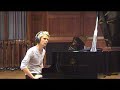 Matthew Bellamy playing "la campanella" by on a grand piano