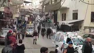 مسيره حركه الانتفاضه الفلسطينيه مخيم البداوي