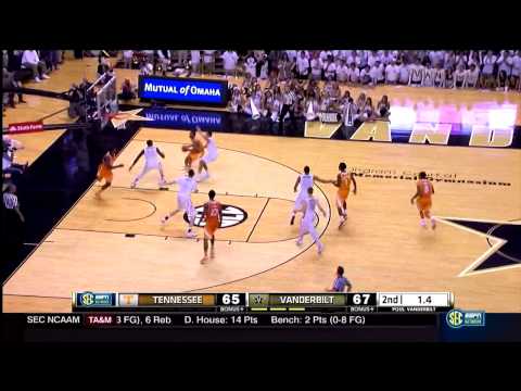 Tennessee Basketball Highlights - at Vanderbilt (Feb. 11, 2015)