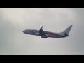 VIRGIN BLUE AFL LIVERY 737-800 TAKEOFF 34R SYDNEY AIRPORT