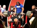 bench press 453 kg avec maillot spécial ! il manquait un Palon ! pour peu il était mort !
