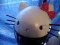 Hello Kitty Motorcycle Helmet CUSTOM HJC by Thai Phan (PHANRIO - Sanrio knock off)