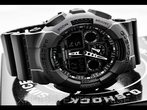 how to adjust time on g shock ga 100