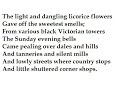 \"The Licorice Fields At Pontefract\" by John Betjeman \"The Licorice Fields At Pontefract\" by John Betjeman