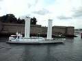 Alcyone dans le port de Concarneau