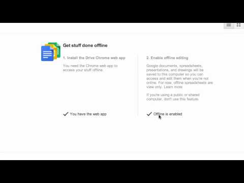 how to enable offline google docs