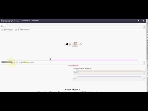 Visual debug tool for Regular Expressions