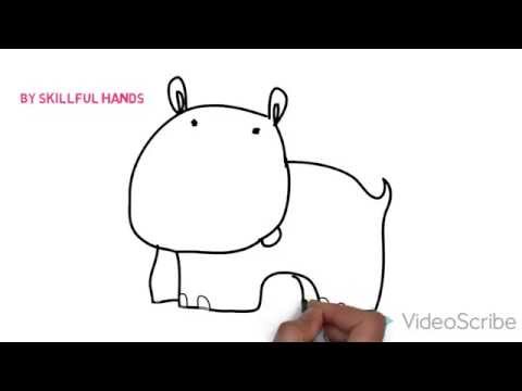 how to paint a hippo