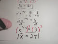 Solving Equations Involving Rational Exponents
