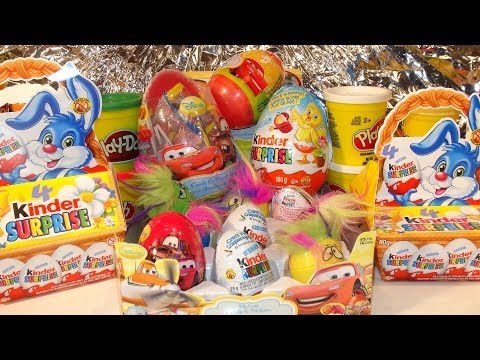 surprise - Pixar Cars and Thomas and Friends Fan presents 20 Surprise Eggs Kinder Surprise Eggs Pixar Cars Disney Toys Kinder Magic Eggs and Play Doh Surprise eggs. We have Pixar Micro Drifters, Tattoos...