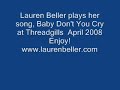 Lauren Beller plays w/band her new song Baby Don\