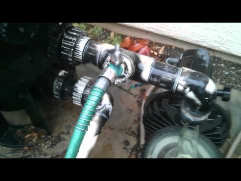how to drain water from pool