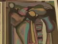 Artist Eugene Martin's Mixed Media 