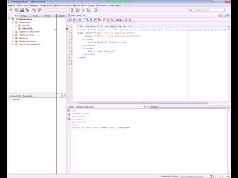 Guia completo NetBeans -- Aula 20 -- Desenvolvendo uma aplicação web usando o assistente do Netbeans
