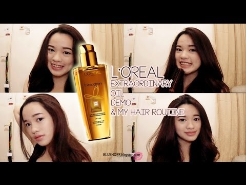 how to use l'oreal hair oil