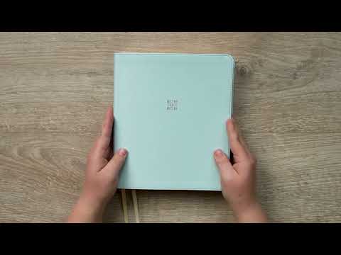 Video Preview for NLT Every Woman's Bible, Journaling Edition, Filament Enabled | LeatherLike, Seafoam Blue, Red Letter