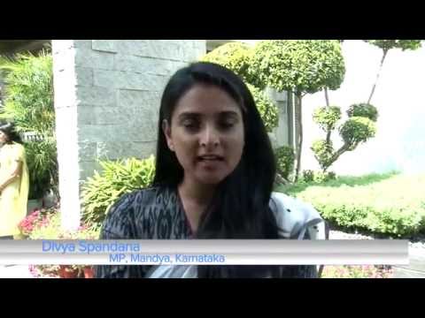 Youngest MP of India, Divya Spandana encouraging youth to exercise their Right To Vote