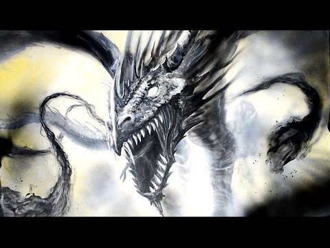 Drawing a dragon – time lapse