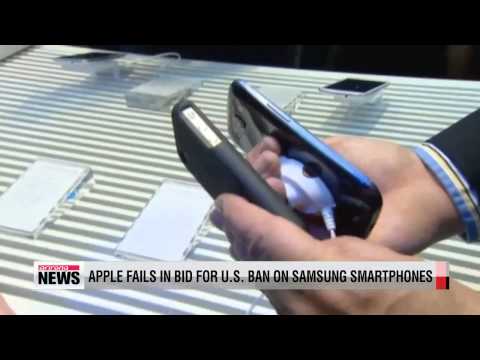 Apple fails in bid for U.S. ban on Samsung smartphone sales