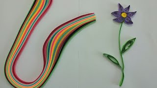 Kağıt kıvırma sanatı ile çiçek yapımı (qu