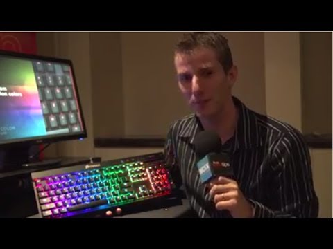 Corsair RGB Backlit Mechanical Keyboard - CES 2014