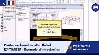 RX-TIMBER - Glued laminated Beam | Vérification des poutres en bois lamellé-collé selon l'Eurocode 5
