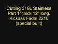 Fadal cutting 316L stainless Steel CNC Mill