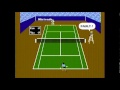 www.the8bitericshow.com tennis (nes) review . next up for the 8-bit tidbit is tennis for the nes. today we are going to review tennis, one of the 18 black box launch titles for the nes. this game features five levels of diffculty.. and special guest referee mario! the game first made its way to japan in 1984 for the famicom and then a year later for the nes the game is simple and self explantory, this is one on one tennis. you control your player with the dpad and the buttons control your tennis racket a doing a strong shot b doing a weaker shot. the game like other launch games is basic, however, i find it very easy to miss hiting the ball. the ball when hit moves rather slow and often floats up in the air like a looney toons cartoon , which allows the computer to almost always hit the ball. it is also very easy to hit the ball out of bounds in this game, so most of the time you will find youself not scoring.for its time, this game was not bad, it is no wii sports, but tennis paved the way for it.this game is available for the virtual console, as well as in animal crossing for the game cube and you should be able to snag an actual copy rather cheap. its worth a look.
