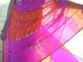 videos de Pink Pure Georgette Leheriya Saree with Blouse