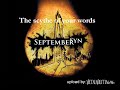 September syn - the scythe of your words September syn - the scythe of your words