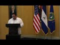 Video El Vice Ministro de Relaciones Exteriores de Nicaragua, Cro. Orlando Gomez, brinda palabras de apertura durante la firma del Memorando de Entendimiento para la Seguridad de la Aviacion Civil entre el INAC y la TSA de EEUU