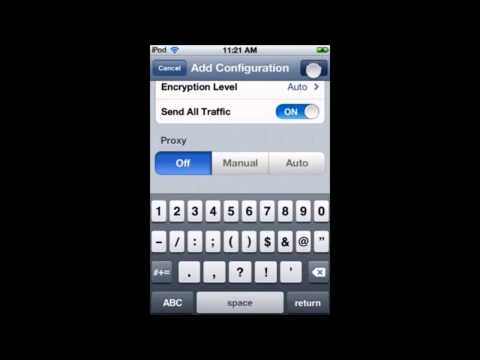 how to fill vpn on iphone