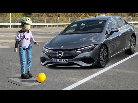 NEW 2023 EQE CRASH SAFETY Features & Assistance Systems! Electric E-Class Intelligent Drive