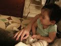 paige having a conversation with ed's cat 