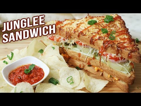 Junglee Sandwich Recipe – Mumbai Style Junglee Sandwich Recipe – Street Food Recipe – Ruchi