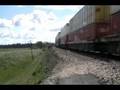 BNSF & Union Pacific mix power on a W/B BNSF Z-train