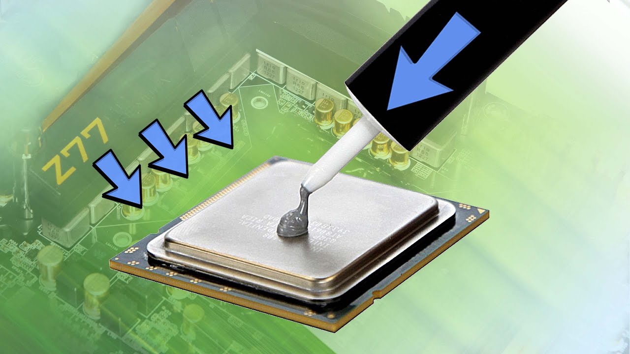 Как правильно нанести термопасту на процессор. Thermal grease to CPU.