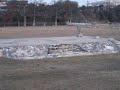 Traxxas Jato 3.3 jump flip across 25 feet concrete slab
