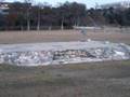 Traxxas Jato 3.3 jump flip across 25 feet concrete slab