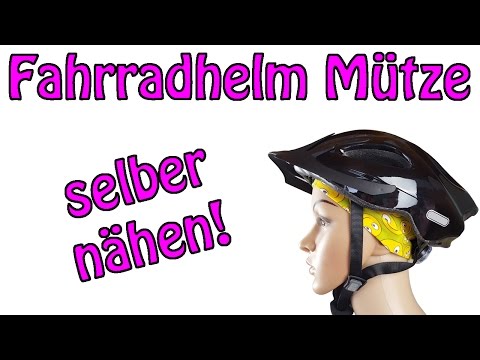 Fahrradhelm Mütze mit flacher Naht - Nähen für Anfänger
