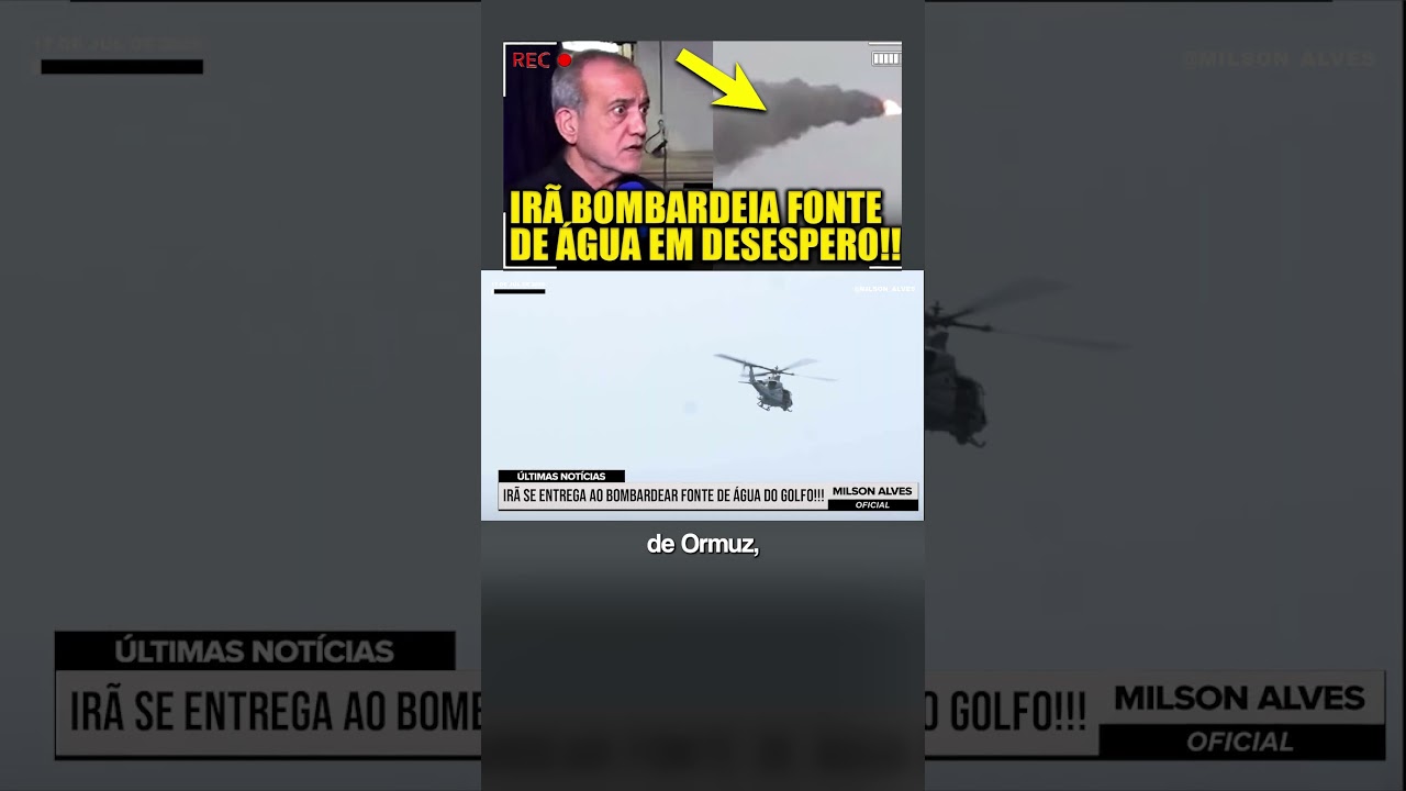 Irã SE ENTREGA ao bombardear FONTE DE ÁGUA DO GOLFO!!!