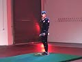 San Francisco Giants Cy Young award winning pitcher Tim Lincecum during the motion-capture session for 2K Sports' Major League Baseball 2K9 video game, for which he is the cover athlete.