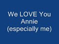 Dedicated to AnnieCanada Dedicated to AnnieCanada