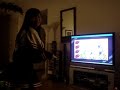 kass playin warioware on the wii