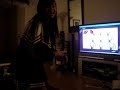 kass playin warioware on the wii