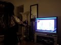 kass playin warioware on the wii