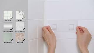 Изображение товара Набор из 2-х угловых полок для ванной Cubiko, белые