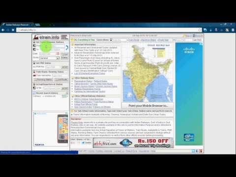 how to train pnr status